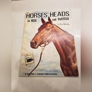Horses Heads In Oils and Pastels by Don Schwartz